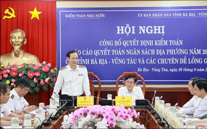 Hội nghị công bố quyết định kiểm toán Báo cáo quyết toán ngân sách địa phương năm 2023 của tỉnh và các chuyên đề lồng ghép